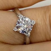 diamond simulant rings