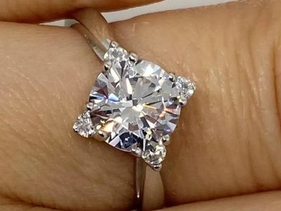 diamond simulant rings
