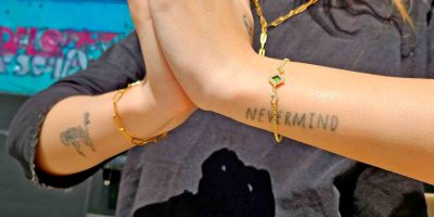 Christian Bracelets for Her With Elegant Gold Beads and Purple Charm by My Nano Jewelry